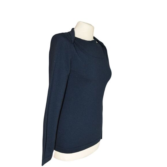 Banana Republic 100% Merino Wool Sweater Size Small Pink Red Cream - Picture 3 of 7